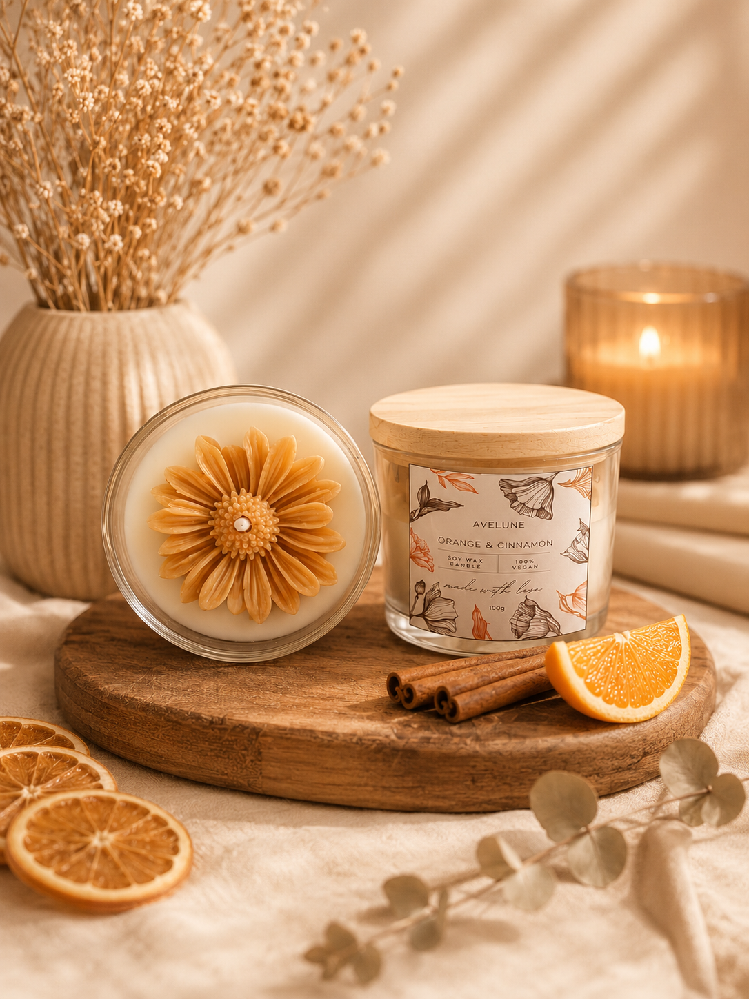 Vela Aromática - Laranja e Canela